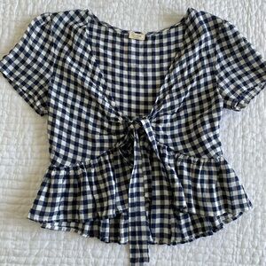 Brandy Melville cropped tie top